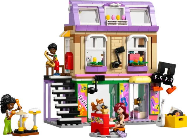 LEGO 42653 Friends Muziekwinkel en Appartement - Afbeelding 2