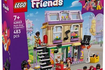 LEGO 42653 Friends Muziekwinkel en Appartement