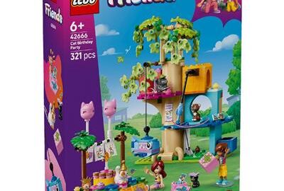 LEGO 42666 Friends Kattenverjaardagsfeestje en Boomhut