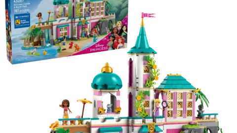LEGO 43267 Disney Prinsessenkasteel en Koninklijke Huisdieren