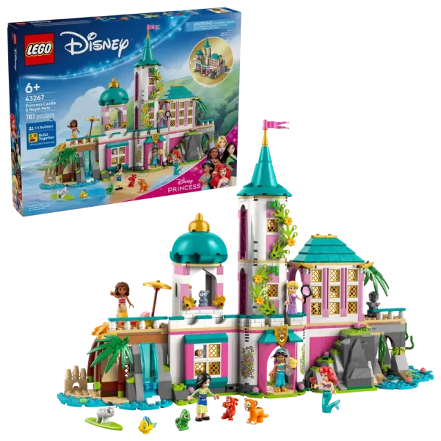 LEGO 43267 Disney Prinsessenkasteel en Koninklijke Huisdieren