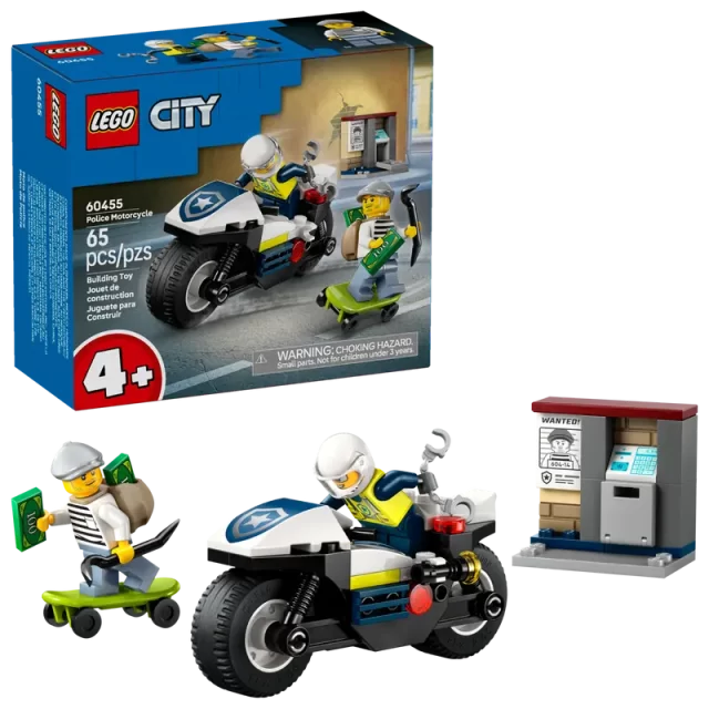 LEGO 60455 City Achtervolging op Pollitiemotor