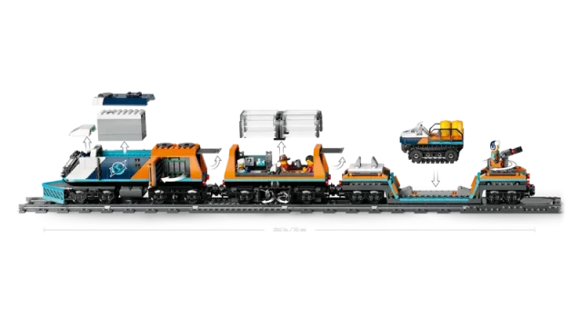 LEGO 60470 City Onderzoekstrein op de Noordpool - Afbeelding 3