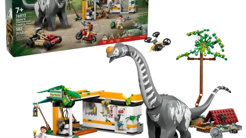 LEGO 76973 Jurassic World Raptor en Titanosaurus Opsporingsmissie