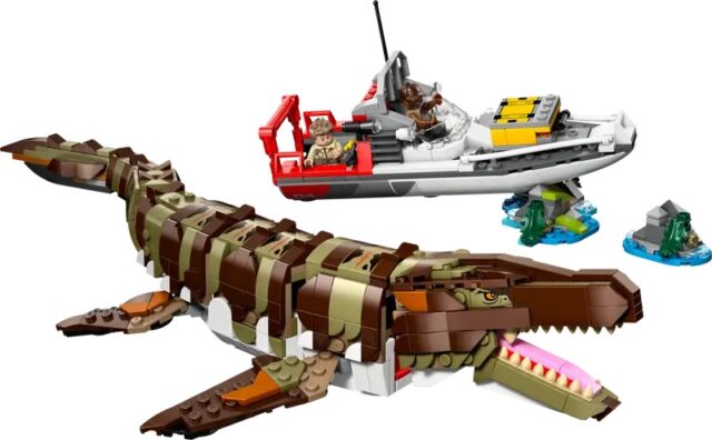 LEGO 76974 Jurassic World Bouwbare Mosasaurus Bootmissie - Afbeelding 2