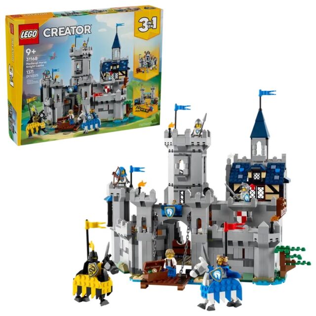 LEGO 31168 Creator Middeleeuws Kasteel met Ridders te Paard