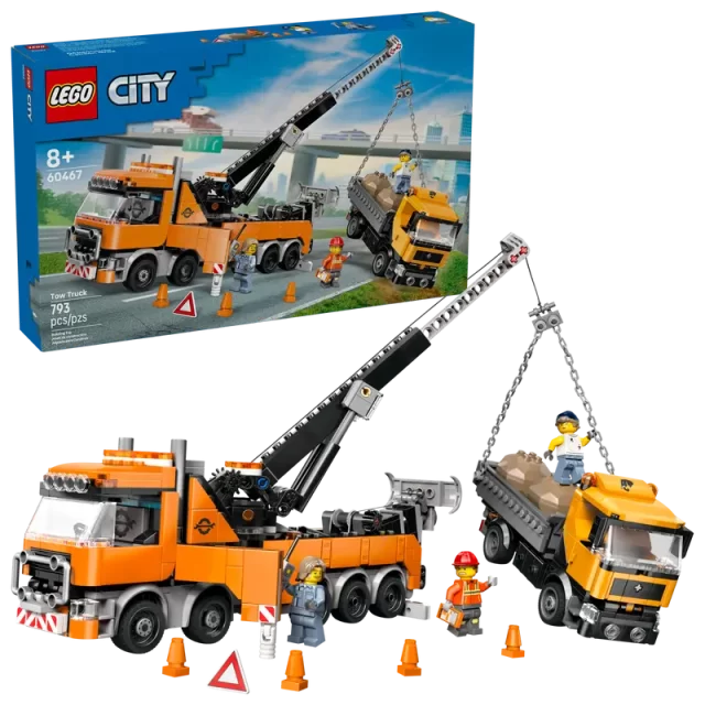 LEGO 60467 City Zware Sleepwagen met Kraan