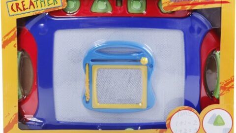 Magnetisch Tekenbord 2 in 1 met 4 Stempels