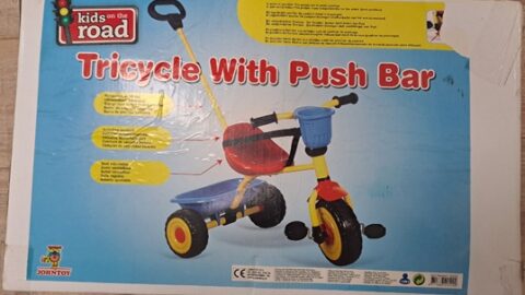 Tricycle Driewieler Loopfiets met Duwstang