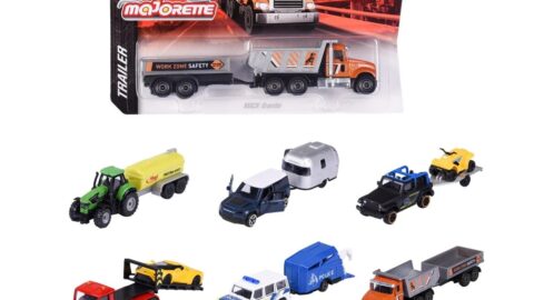 Majorette Voertuig en Aanhanger Ass.