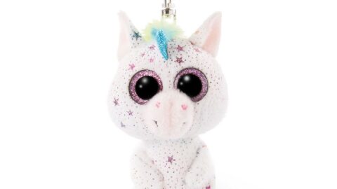 Nici Sleutelhanger Glubschis Unicorn Junior 9 cm Pluche Wit