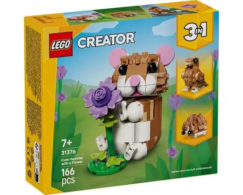 LEGO 31376 Creator Schattige Hamster met Bloem