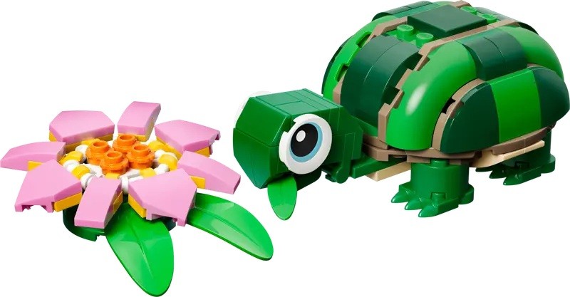 LEGO 31377 Creator Schildpad met Waterlelie - Afbeelding 2