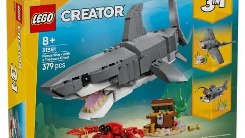 LEGO 31381 Creator Woeste Haai met Schatkist