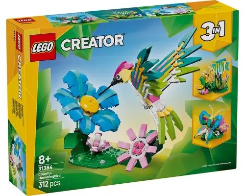 LEGO 31384 Creator Wilde Dieren: Kleurrijke Kolibrie