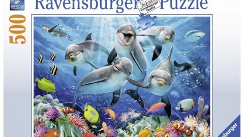 Ravensburger Puzzel Dolfijnen in het Koraalrif  (500 stukjes)