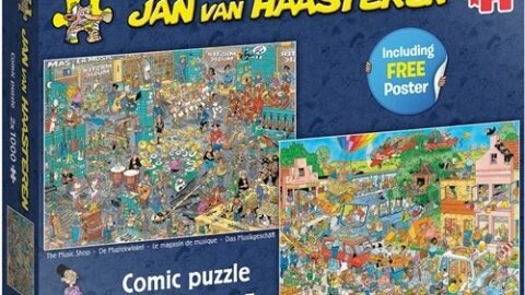 Puzzel Jan van Haasteren De Muziekwinkel & Vakantiekriebels (2 x 1000 Stukjes)