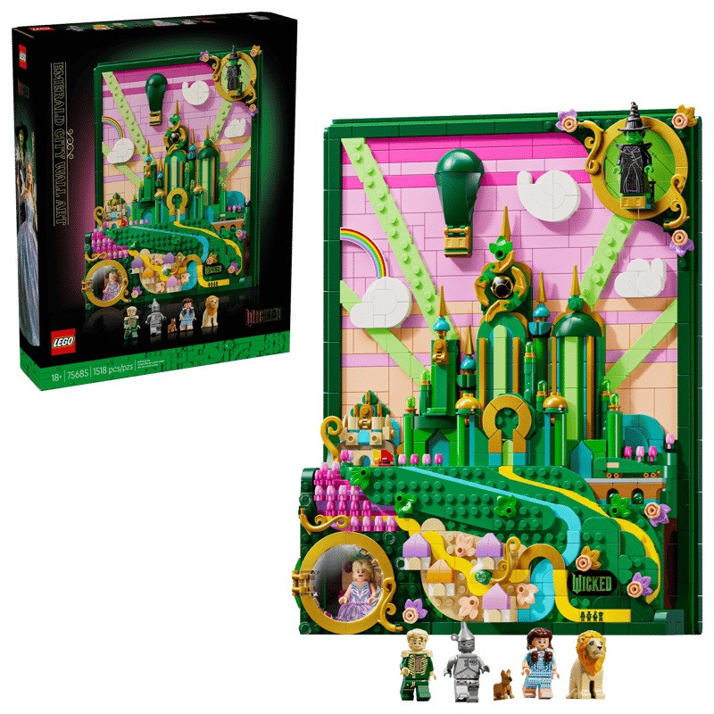 LEGO 75685 Wicked Emerald City Muurkunst
