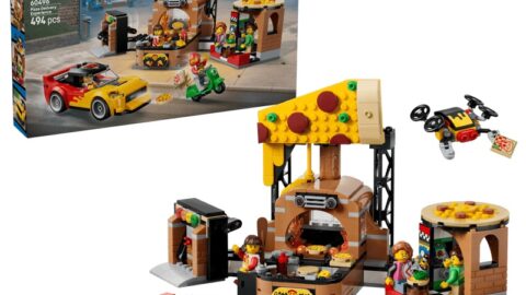 LEGO 60496 City Pizzacentrale met Voertuigen