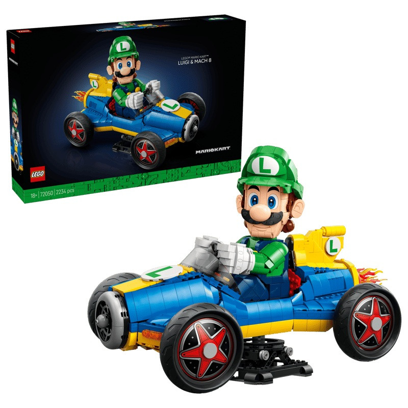 LEGO 72050 Super Mario Mario Kart: Luigi en Mach 8