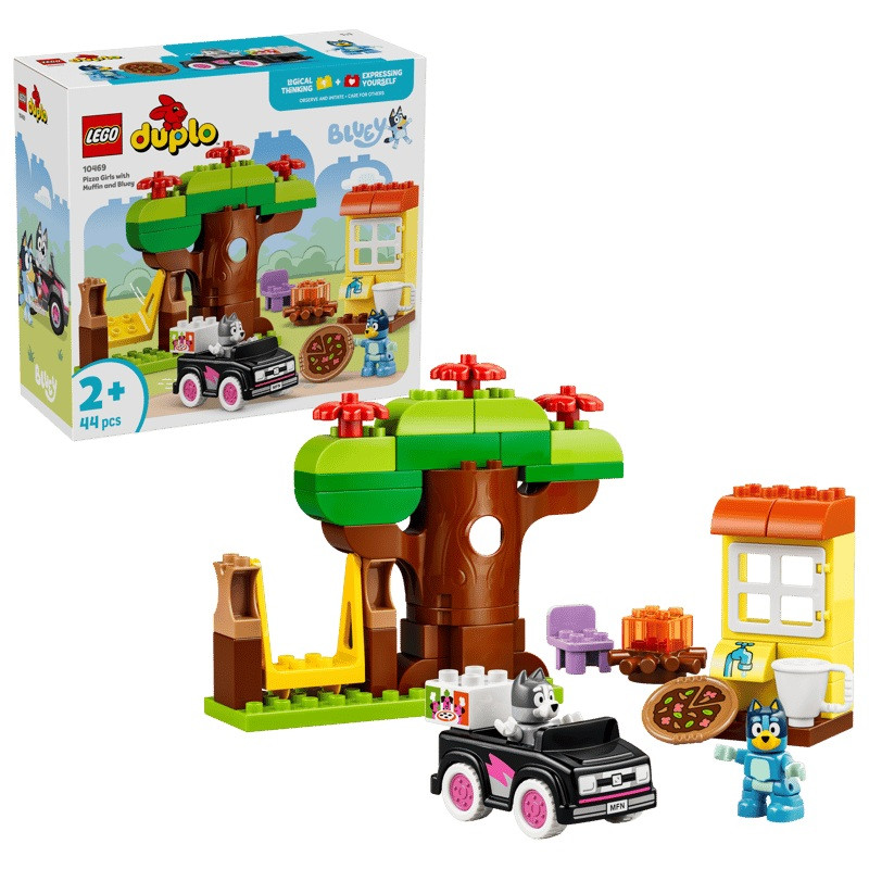 DUPLO 10469 Pizzameisjes met Muffin en Bluey