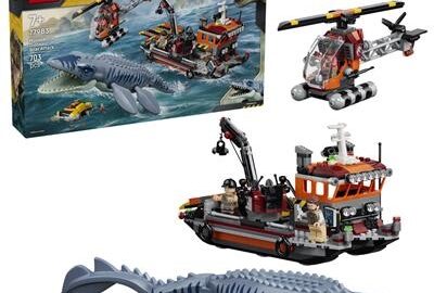 LEGO 77983 Jurassic World Mosasaurus Bootaanval