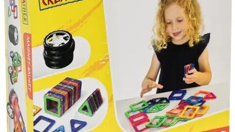 Creathek Magnetische Bouwset met Wielen, 32-delig